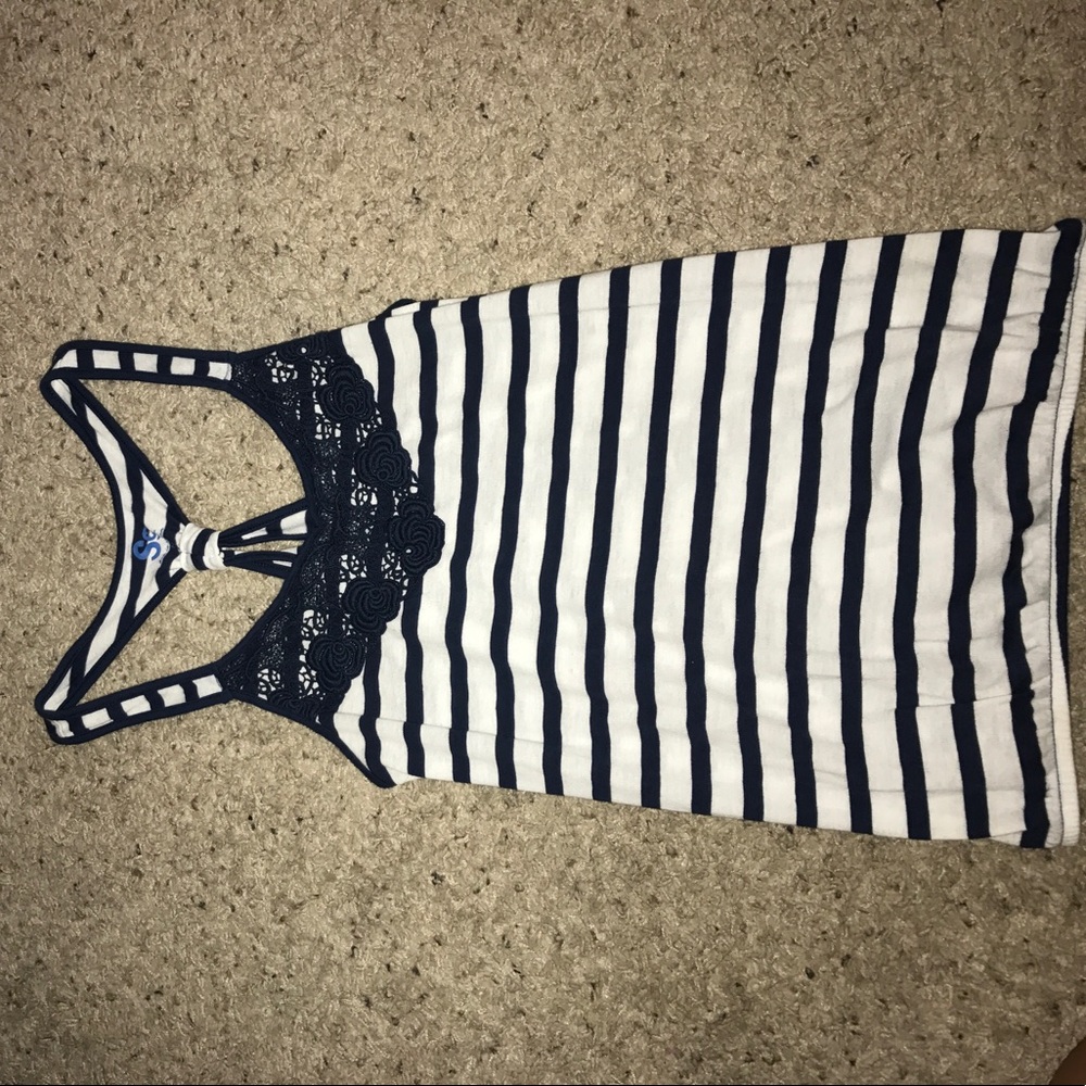 Navy blue detailed tank