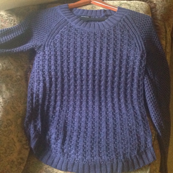 CALVIN KLEIN dark purple long sleeves sweaters - Picture 6 of 8