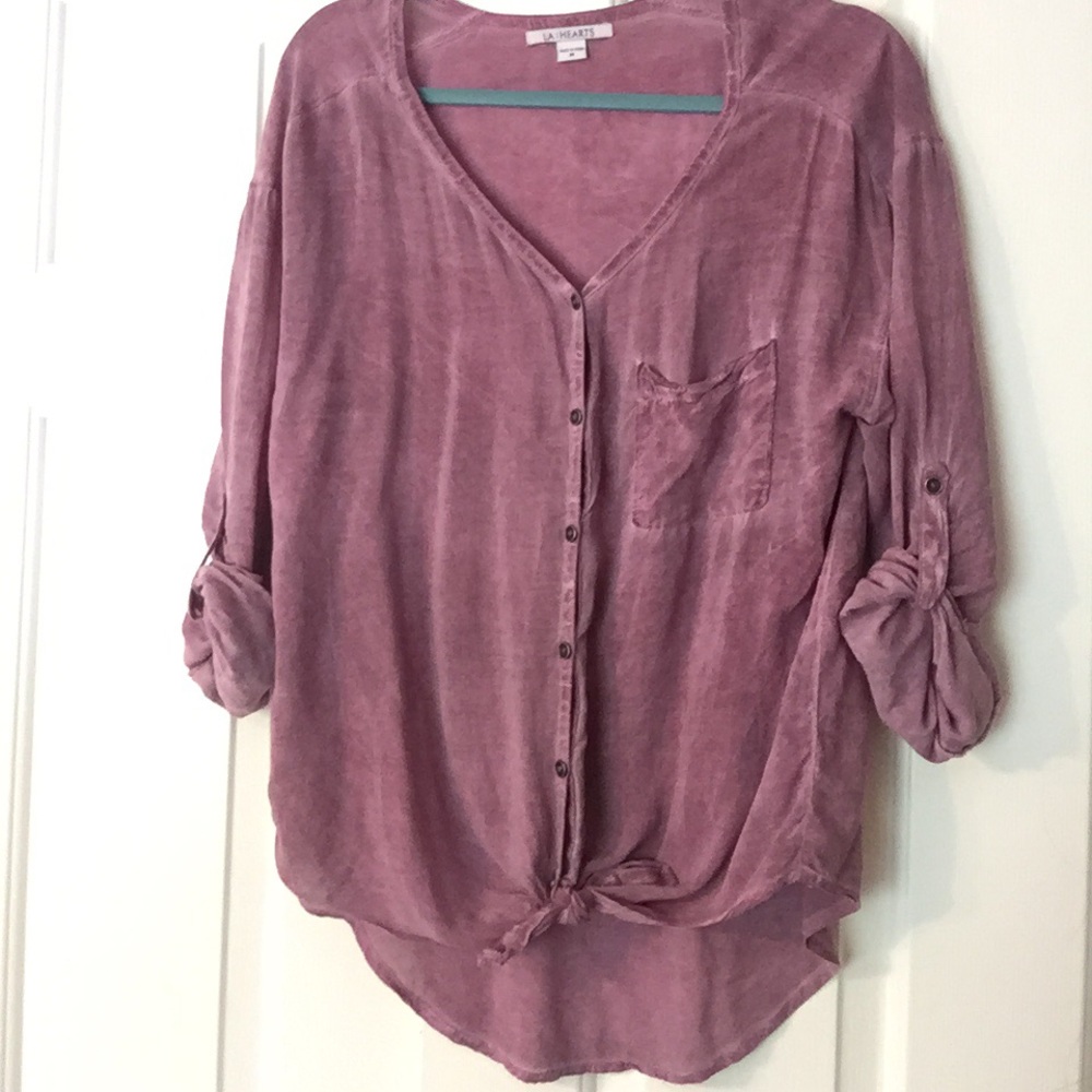Button down tie shirt