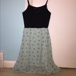 Jeweled top, mint bows Dress