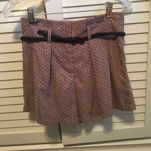 Old fashioned, high waisted, polka dot shorts