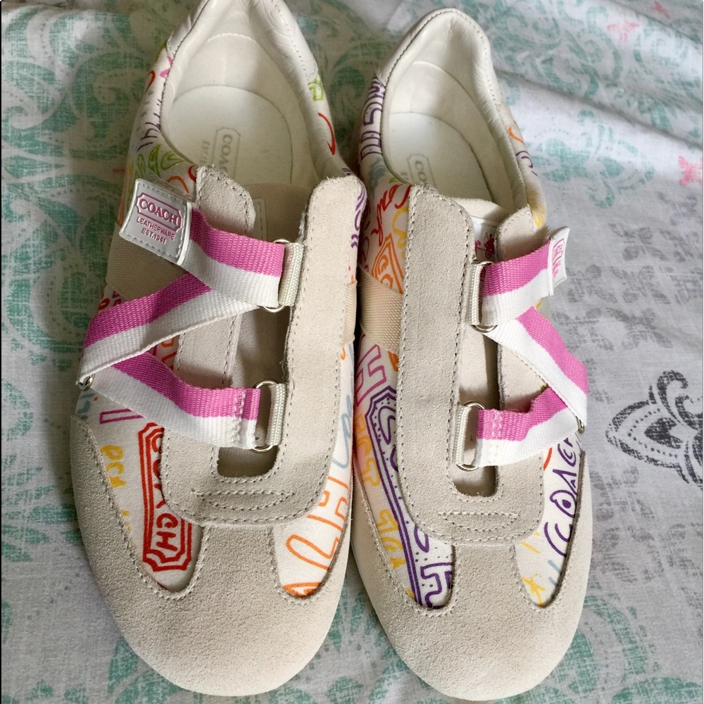 NWOT Coach Velcro Shoes