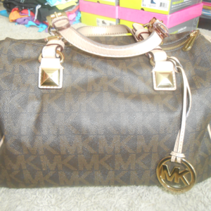 Large MICHAEL KORS Grayson Satchel Purse EUC