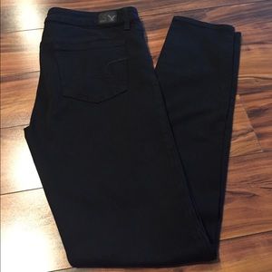*NEVER WORN* AE black jeggings • size 12 long