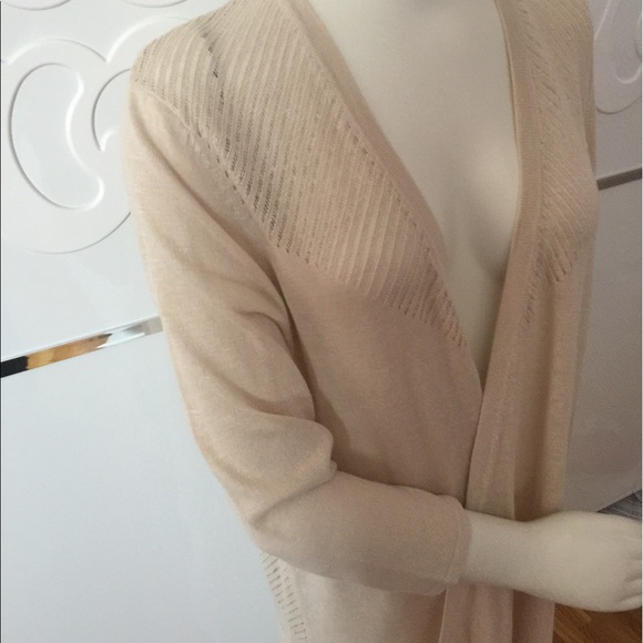 A. MOON FRONT OPEN KNITTED SIZE L COLOR ASH BLONDE - Picture 2 of 4