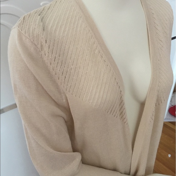 A. MOON FRONT OPEN KNITTED SIZE L COLOR ASH BLONDE - Picture 3 of 4