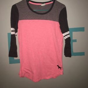 XS Victoria Secret Pink 3/4 sleeve t-shirt