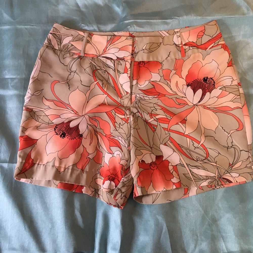 Pink Floral Shorts