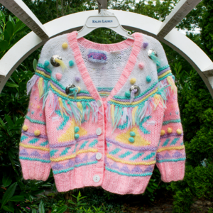 🎉HP🎉 Girls Fun 80's Knit Cardigan