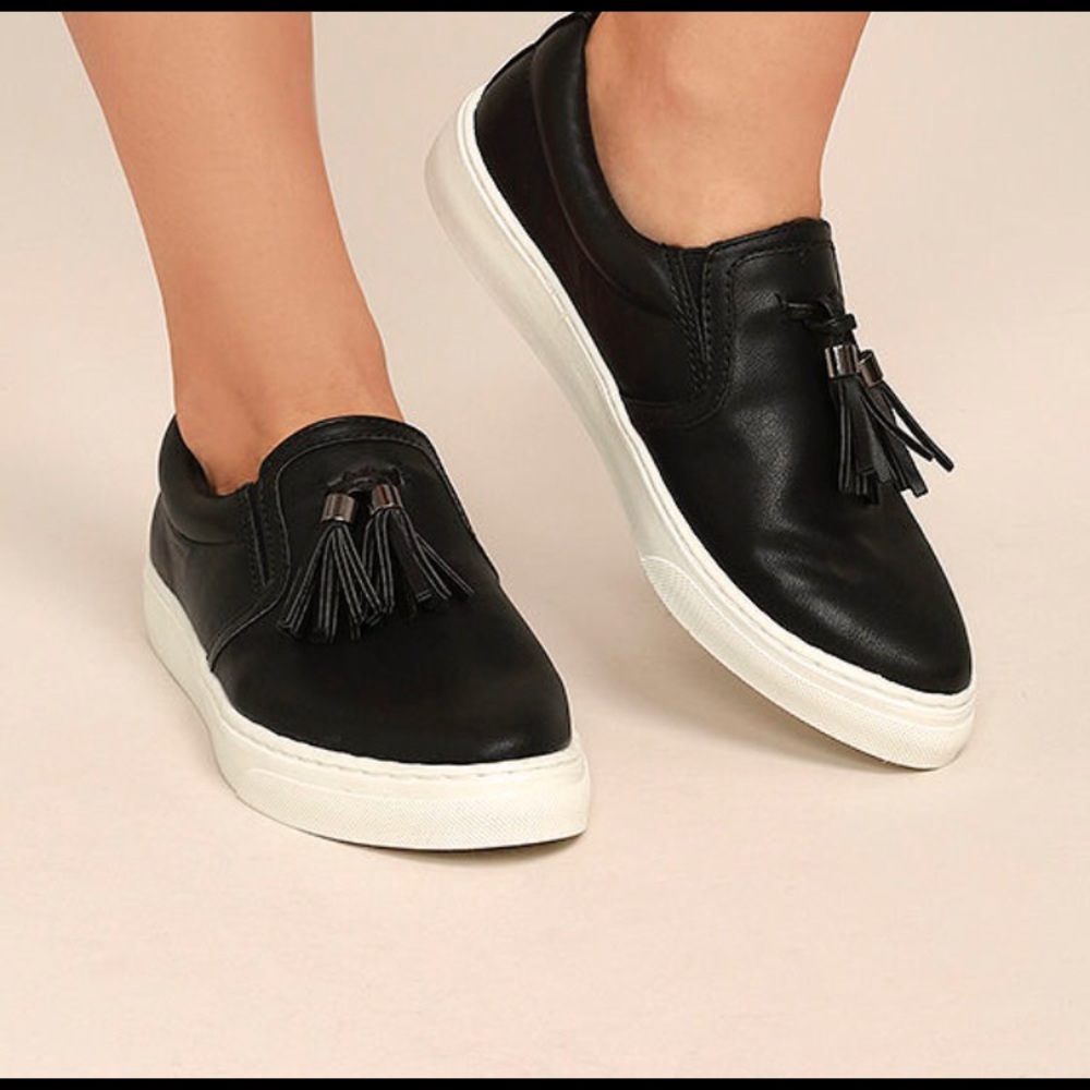 Black Slip on Sneakers