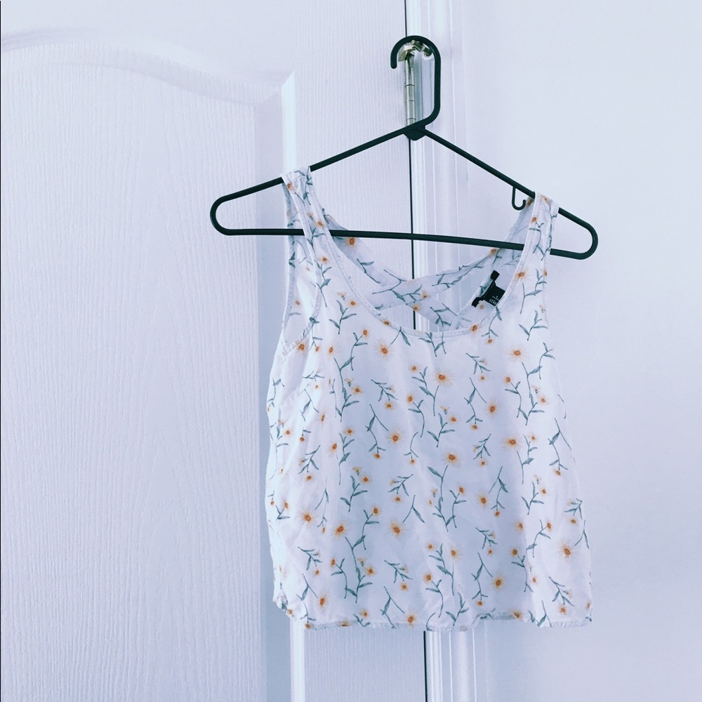 Sunflower tank with open back