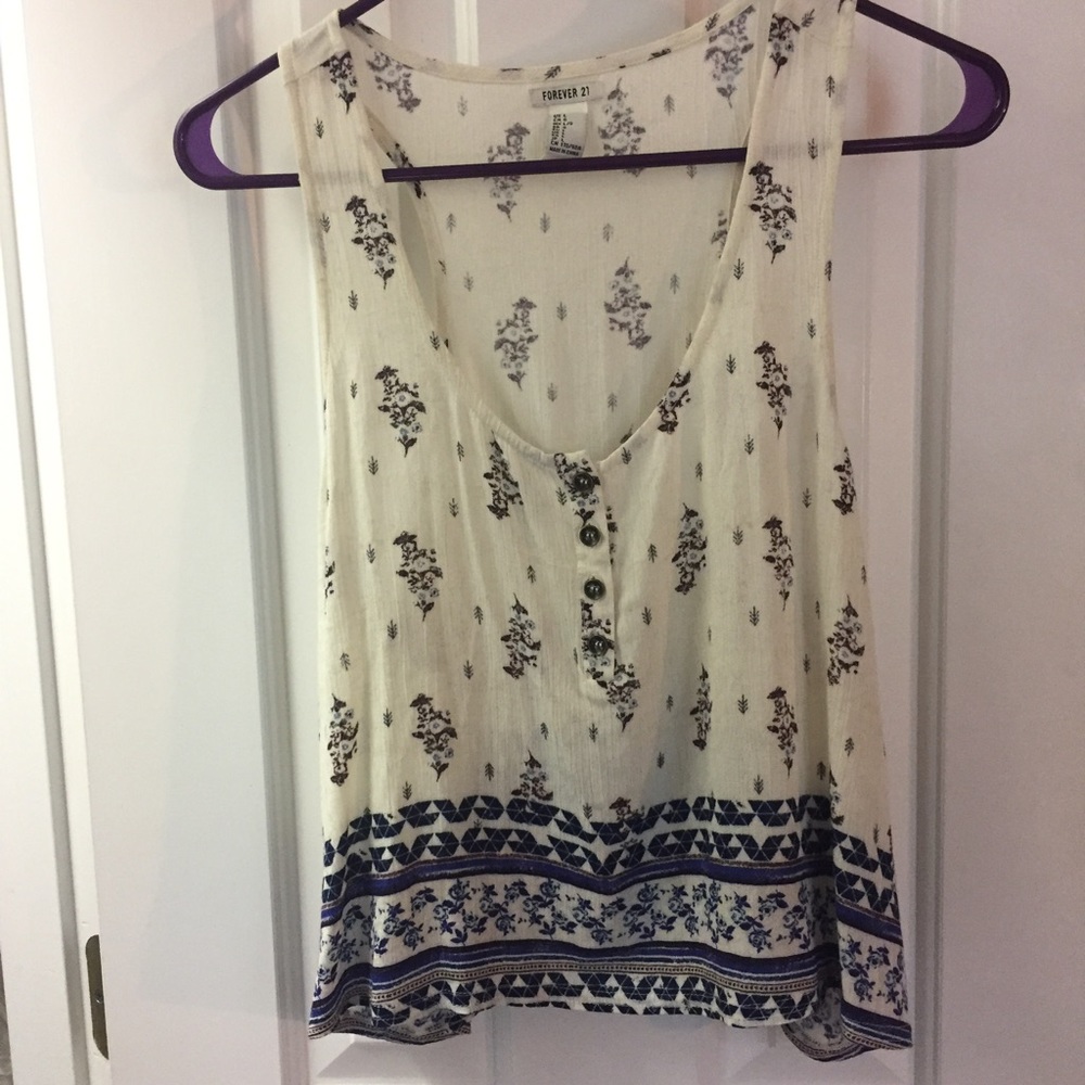Flowered tank top