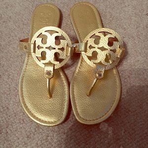 Gold Tory Burch Sandals