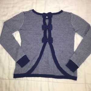 Charming Charlie stripped navy sweater