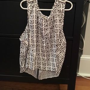 Black and white crop top