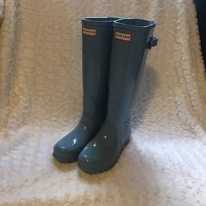 Brand new light blue hunter boots