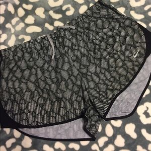 Nike black and white shorts, size XL