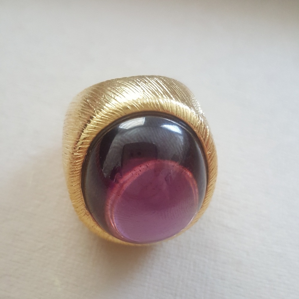 Purple pearl ring
