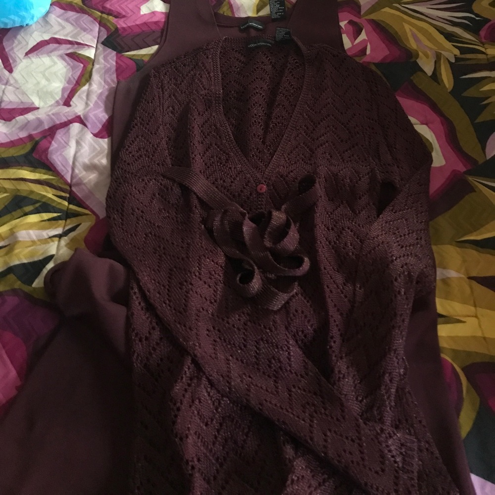 Moda International Knit Dress w/Jacket