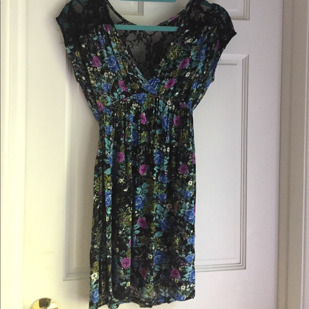 Lace & Floral Pattern Dress