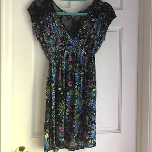 Lace & Floral Pattern Dress