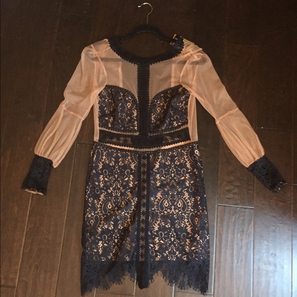 For Love & Lemons vivan black dress SMALL - Picture 2 of 3