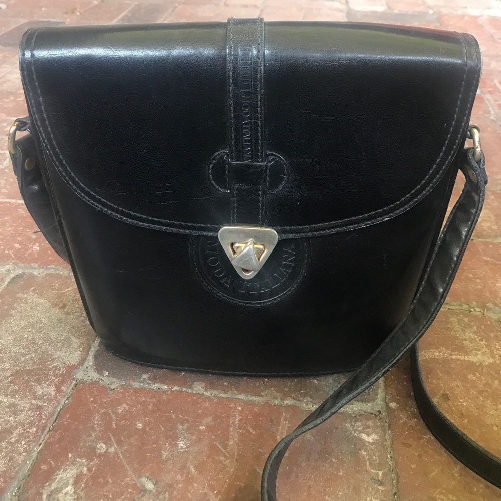 Vintage Moda Italiana Structured Bucket Purse - Picture 2 of 8