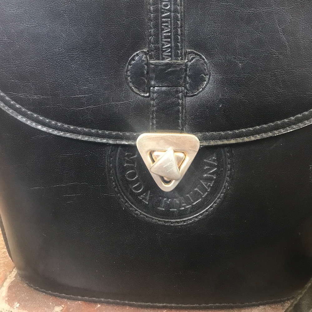 Vintage Moda Italiana Structured Bucket Purse - Picture 4 of 8
