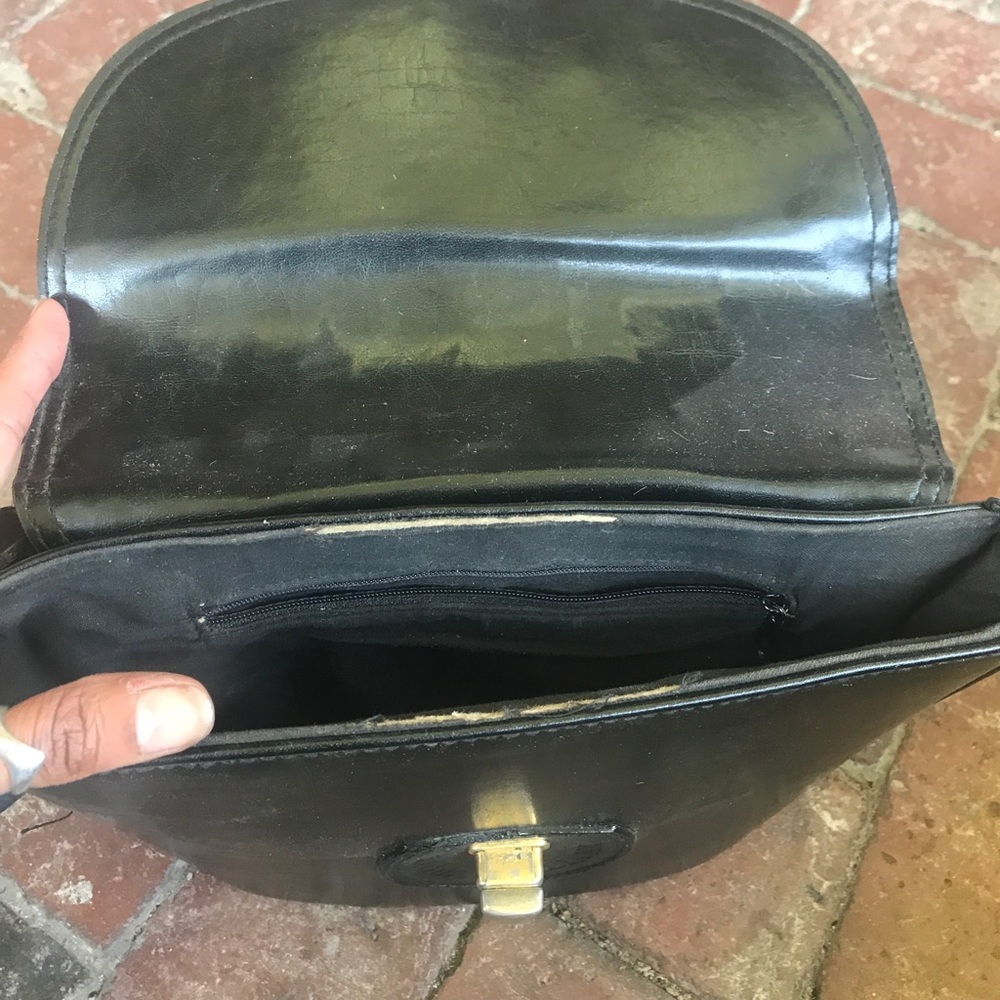 Vintage Moda Italiana Structured Bucket Purse - Picture 7 of 8