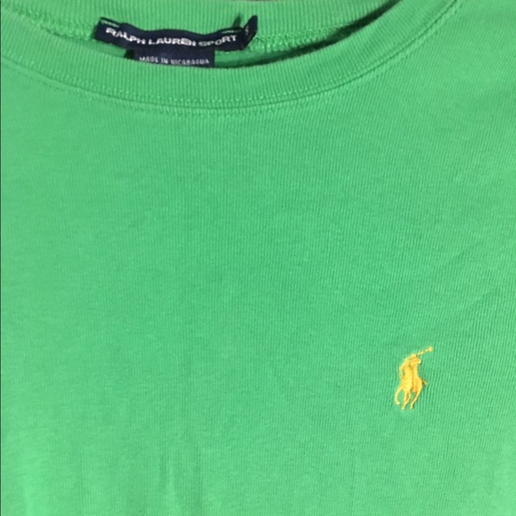 Green Ralph Lauren Polo long sleeve top shirt - Picture 2 of 6