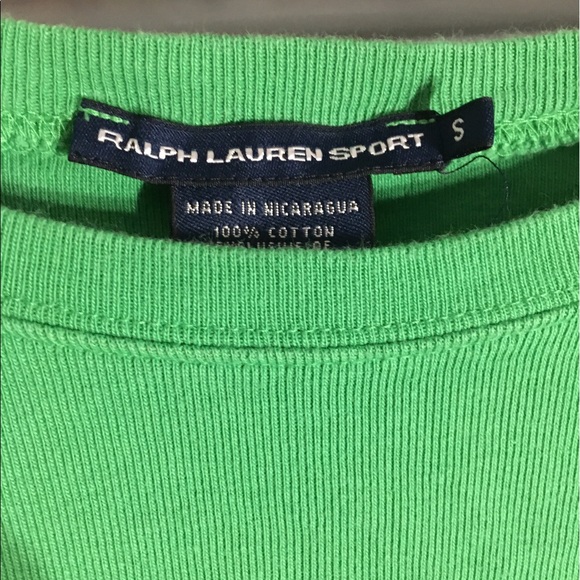Green Ralph Lauren Polo long sleeve top shirt - Picture 4 of 6