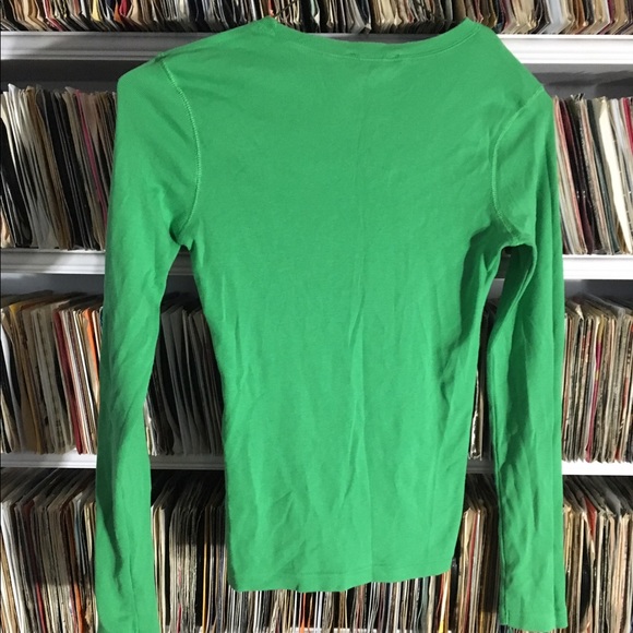 Green Ralph Lauren Polo long sleeve top shirt - Picture 5 of 6