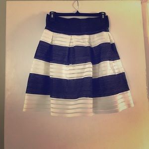 Navy and white skirt