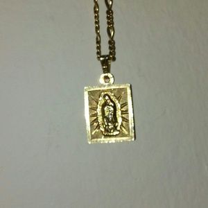 14k Rose Mary Necklace