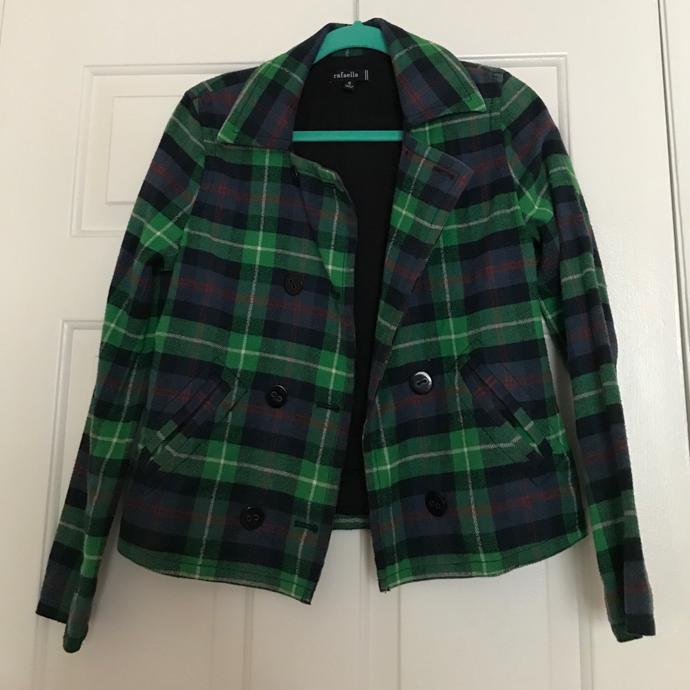 A plaid jacket