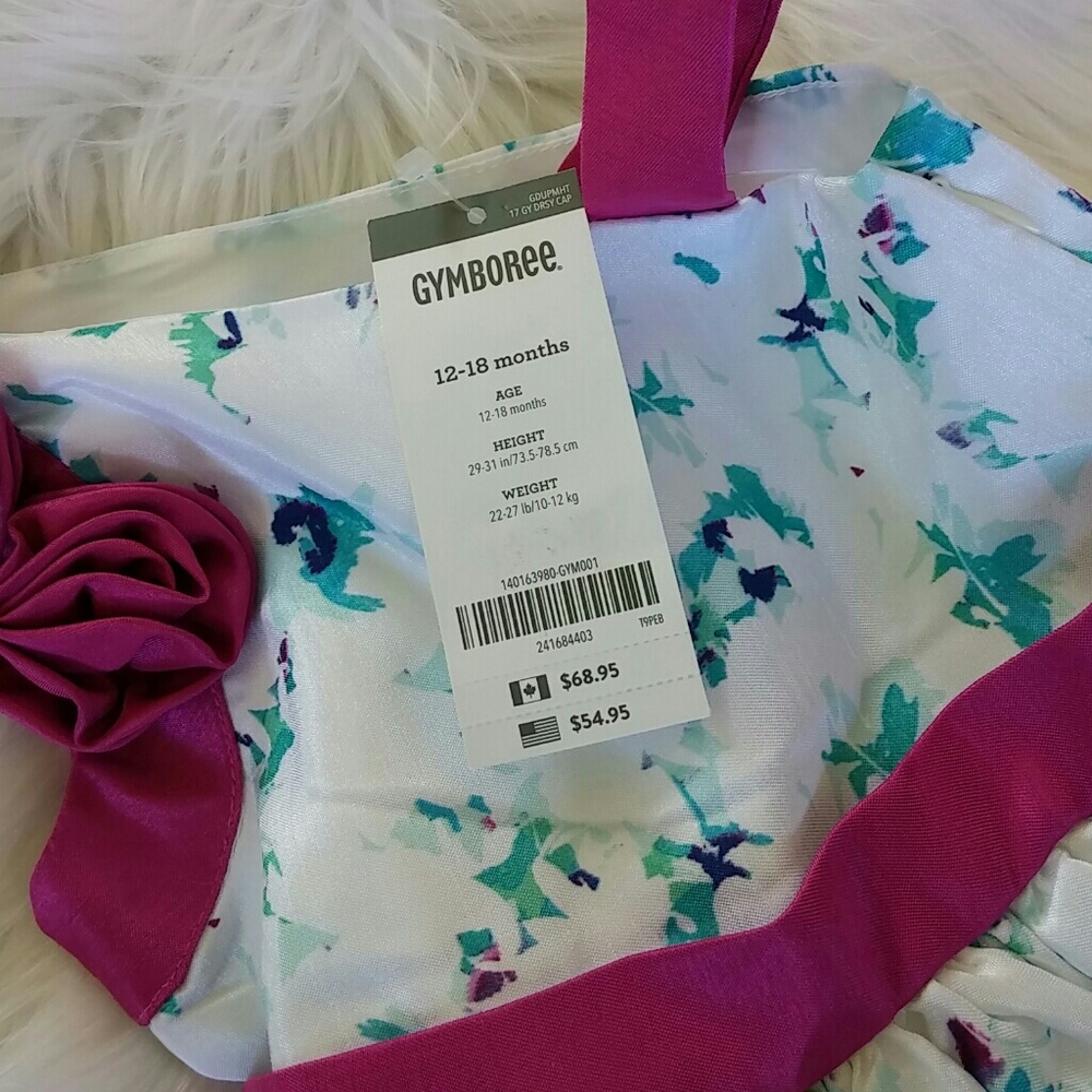 Gymboree little girls beautiful floral dress - Picture 6 of 6
