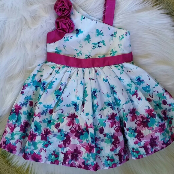Gymboree little girls beautiful floral dress - Picture 2 of 6