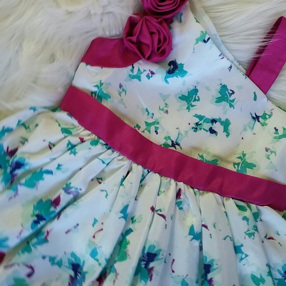 Gymboree little girls beautiful floral dress - Picture 3 of 6