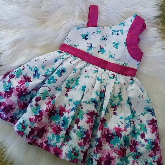 Gymboree little girls beautiful floral dress - Picture 4 of 6