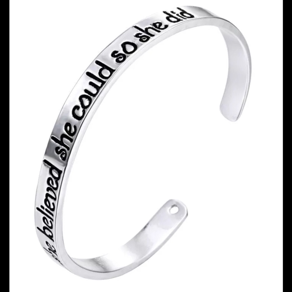 Inspirational cuff bangle ❤