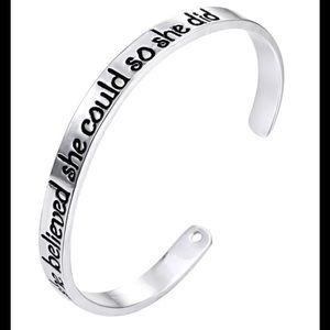 Inspirational cuff bangle ❤
