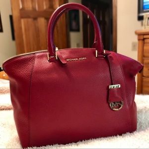 Large Michael Kors Riley Satchel