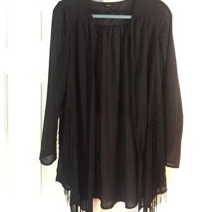 Fringe cardigan