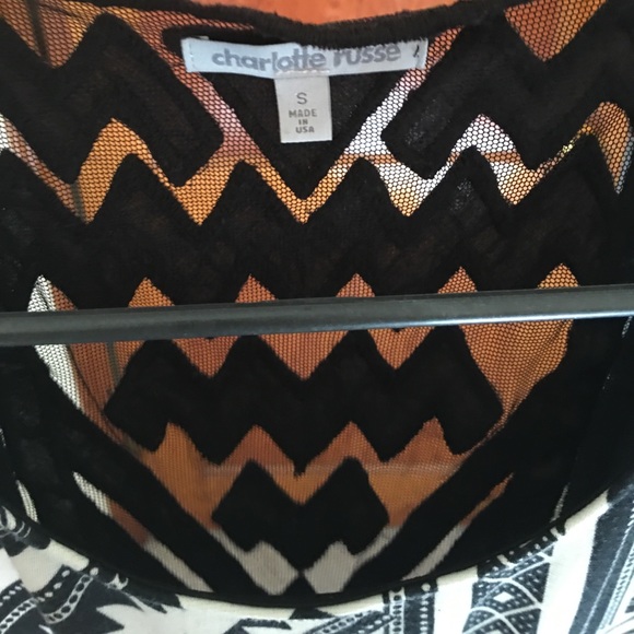 Small black and white peplum top - Picture 3 of 4