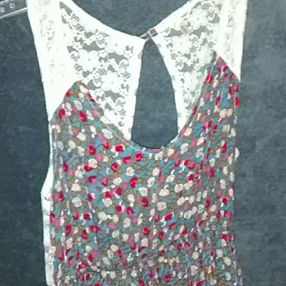 Audrey style open back lace dress