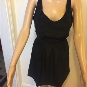 Myne Cherie lace back sleeveless silk dress NWT