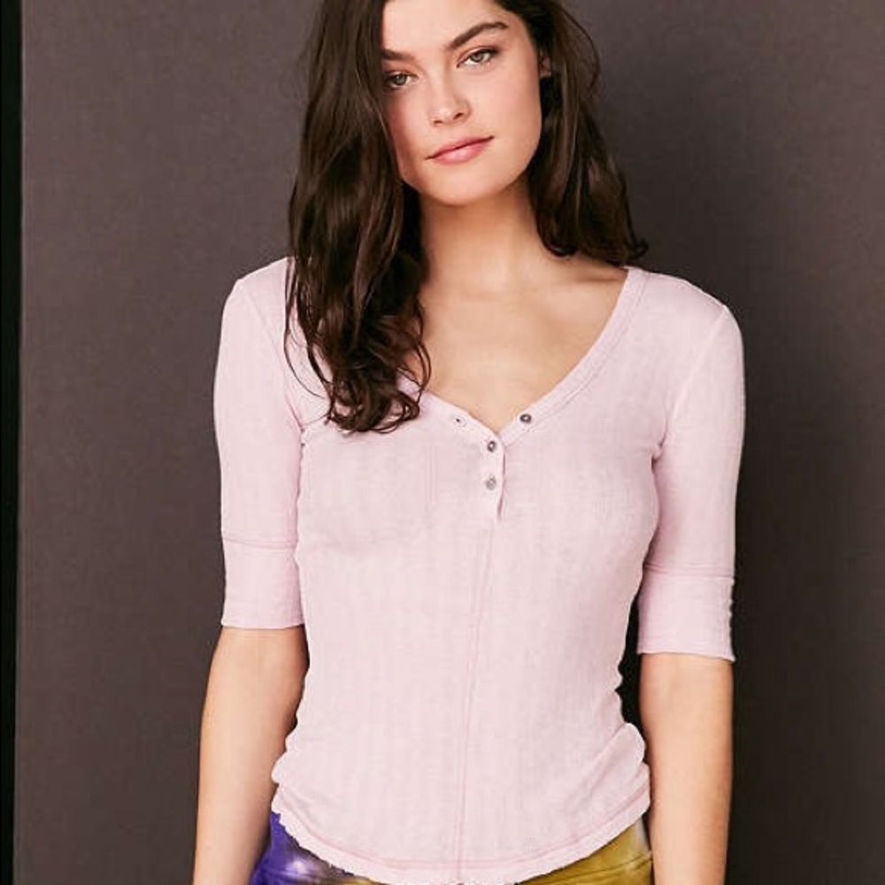 UO Jordan Henley top in Lilac S