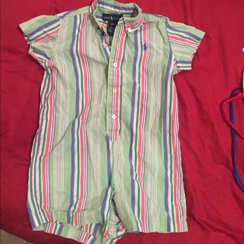 Ralph Lauren boys romper 24m