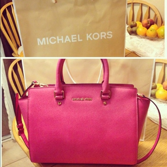 Michael Kors Selma Leather Large Satchel - Picture 1 of 1