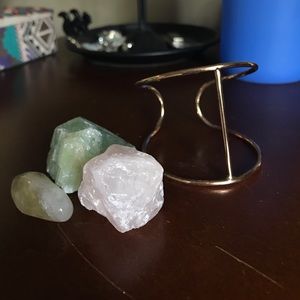 Emerald + DUV "Joshua Tree" Gold Cage Bracelet